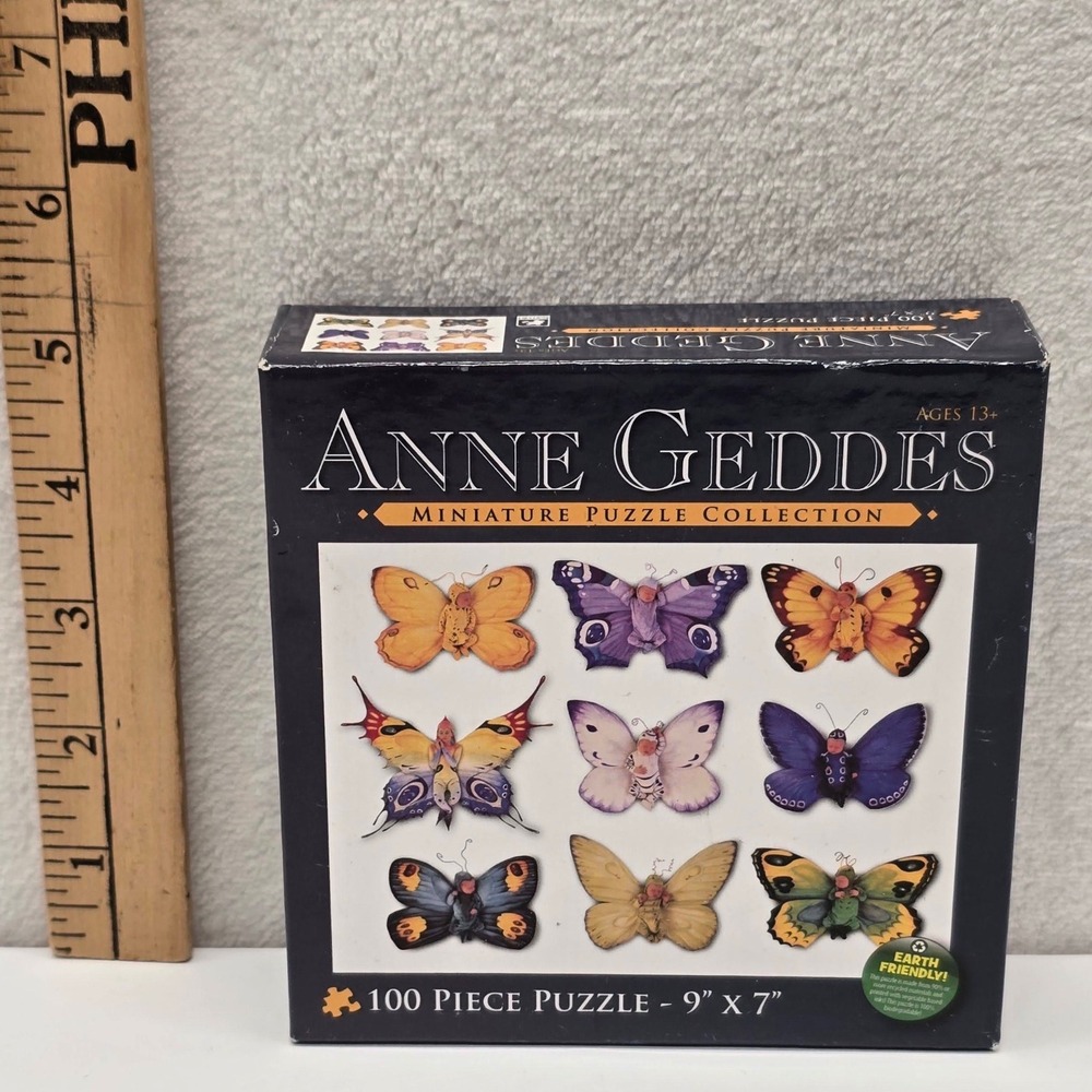Anne Geddes‎ Miniature Puzzle Collection 100 Piece 9x7 Butterflies